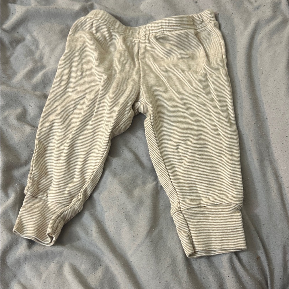 Striped Cream Kids Bottoms